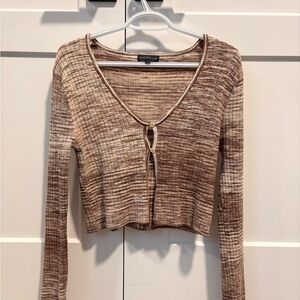 Brown Cardigan Sweater